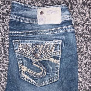 Size 29 Silver Cropped Jeans
